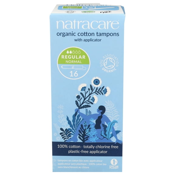 (Pack of 8) Natracare Regular Tampon 16 Pieces