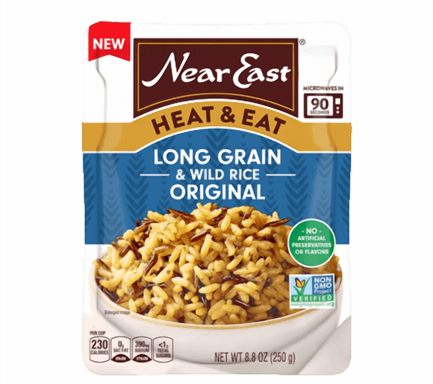 (Pack of 8), Near East Long Grain & Wild Rice Original Heat & Eat, 8.8 ...