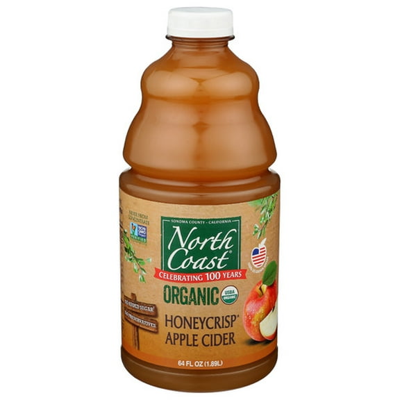 (Pack of 8) North Coast Cider Honeycrisp PET Organic 64 Fo