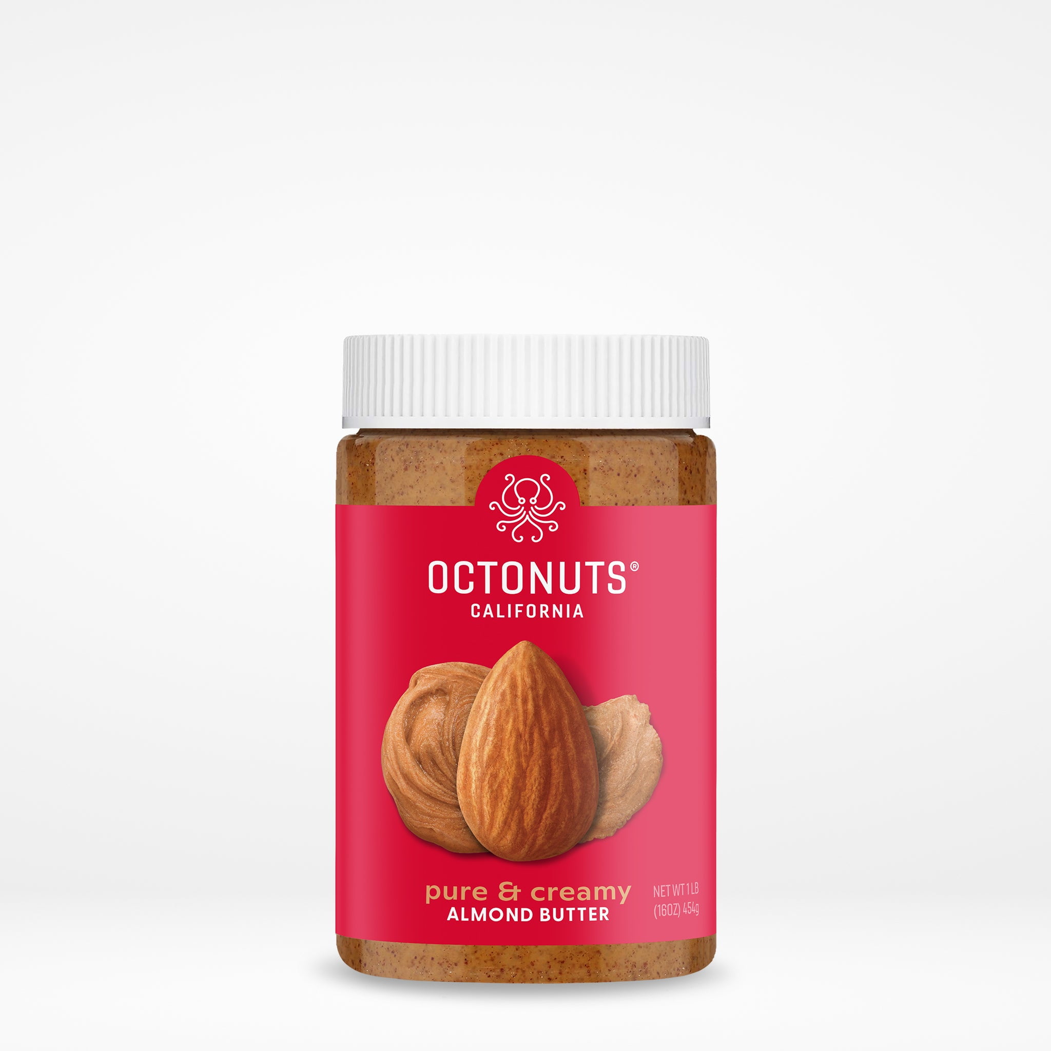 (Pack of 8), Octonuts Pure & Creamy Almond Butter, 16 oz