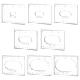 thumbnail image 1 of Pack of 8 Oval Inlay Template Set 4 Inch Router Template Acrylic Router Jig Template Router Stencils Drawing Scale Ruler Measuring Tool, 1 of 7