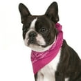 thumbnail image 1 of Pack of 8 Paisley Cotton Dog Bandana Triangle Shape  - One Size Fits Most (Hot, 1 of 2