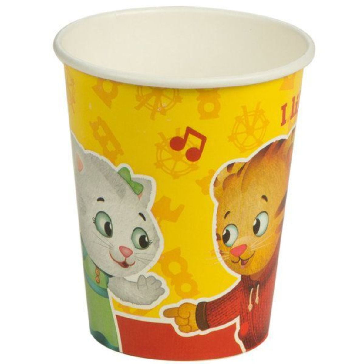 Pack of 8 Red and Yellow Daniel Tiger's Drinking Party Tumbler Cups 9 oz.