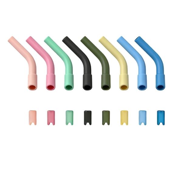 Pack of 8 Silicone Straw Tip for 8mm Straw Thermal Protections Safe Drinking