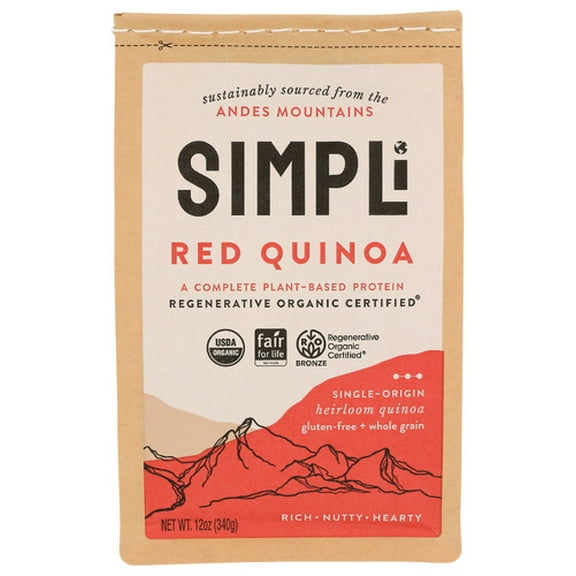 (Pack of 8) Simpli Organic Red Quinoa 12 oz