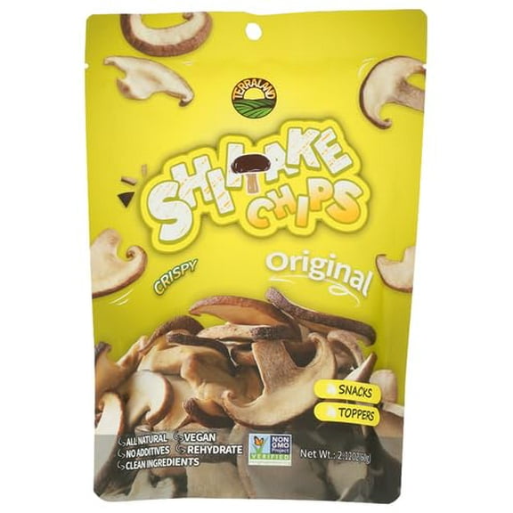 (Pack of 8) Terraland Shiitake Original Chips 2.12 Oz