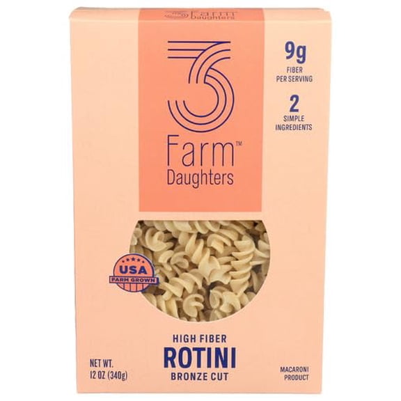 (Pack of 8) Three Farm Daughters Rotini Pasta 12 Oz