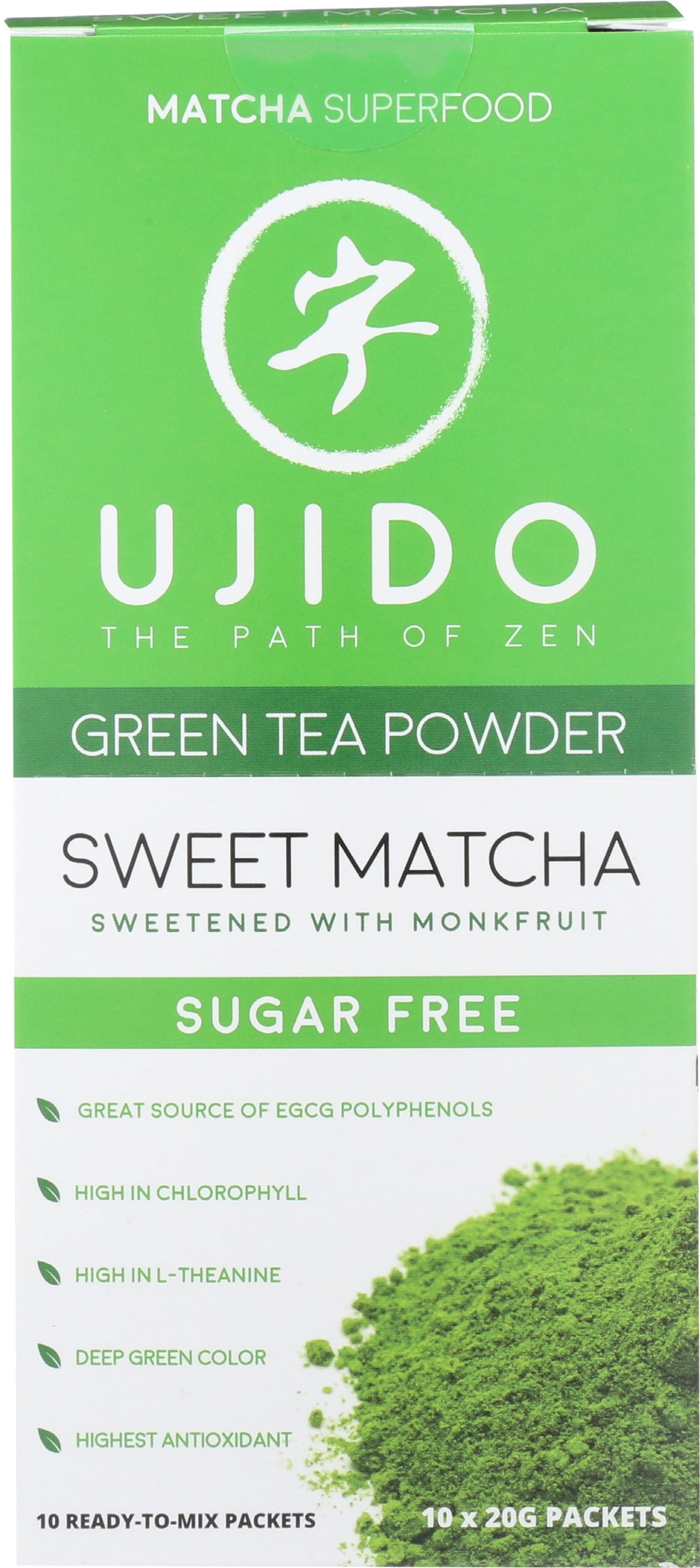 Pack of 8, Ujido Sweet Matcha Latte, 10 pk