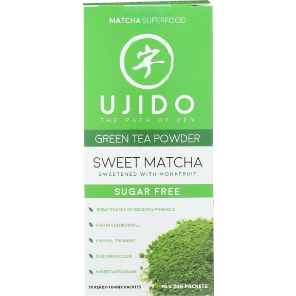 Pack of 8, Ujido Sweet Matcha Latte, 10 pk