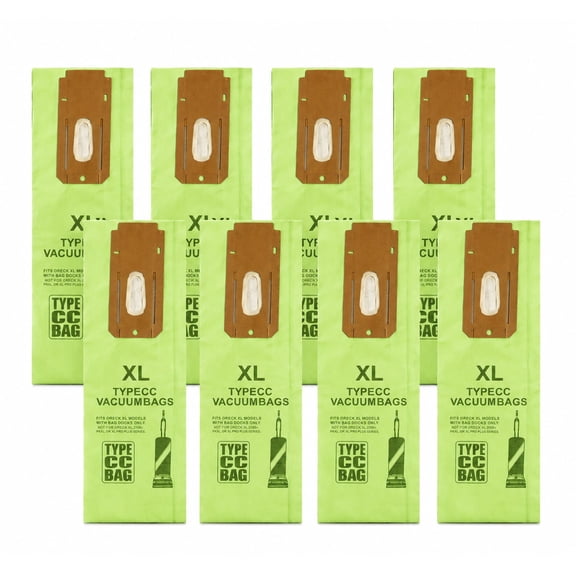 Pack of 8 Vacuum Cleaner Bags Replacement For Oreck XL Type CC Vacuum Cleaner Bags CCPK8DW