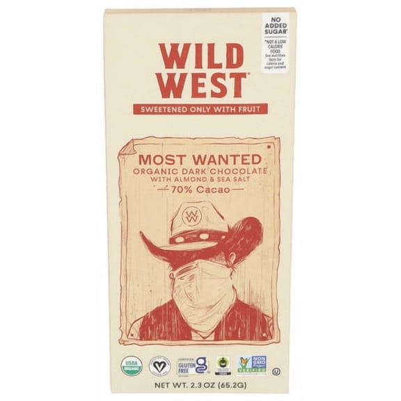 (Pack of 8) Wild West Chocolate Dark Most Wanted 2.3 oz