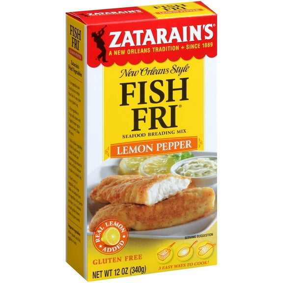 Pack of 8, Zatarains Lemon Pepper Fish Fri, 12 oz