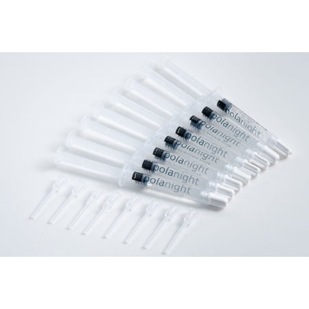 Pack of 8 x 1.3ml syringes SDI Pola Night 10% (1.3g/syringe) - Polanight Whitening material + 8 Tips