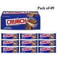 thumbnail image 1 of Pack of 9 CRUNCH: Milk Chocolate and Crisped Rice - Full Size Wrapped Candy Bar, 1.55 oz Each, 1 of 6