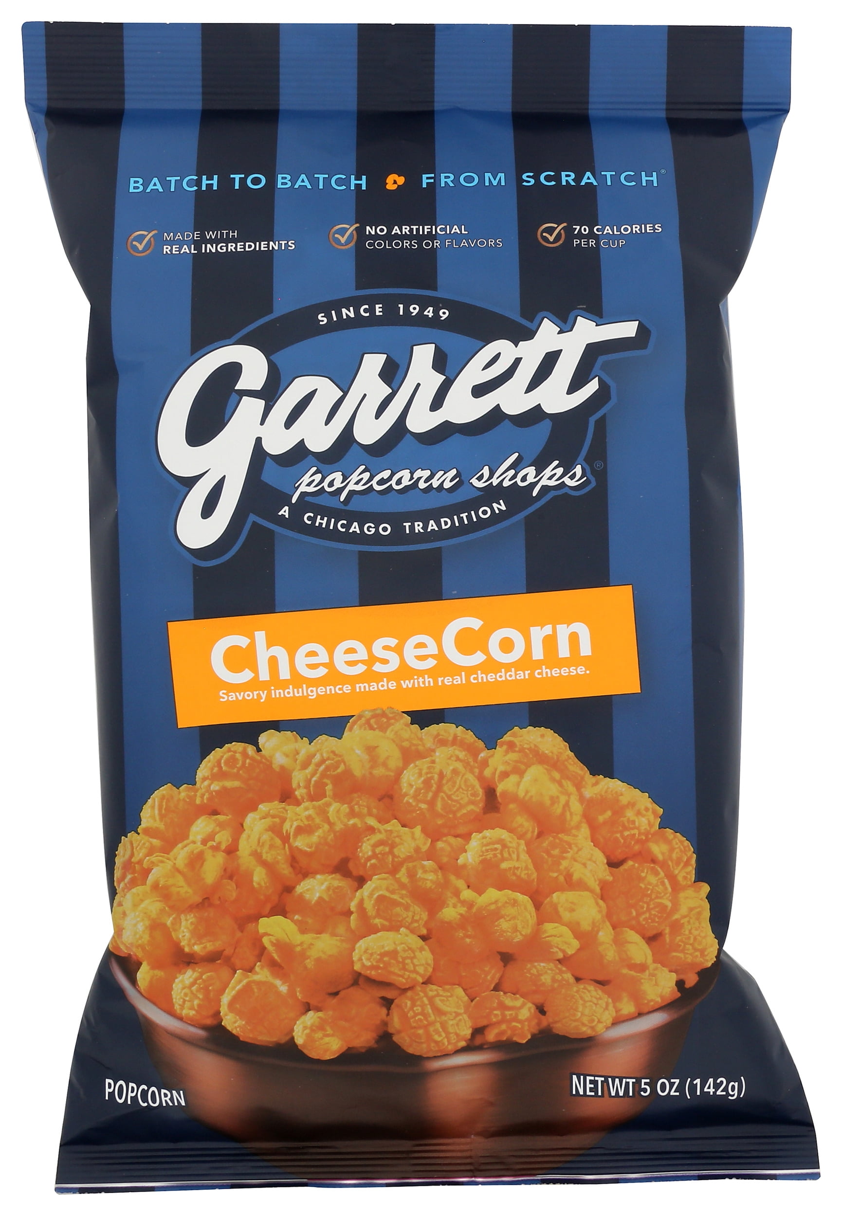 Pack of 9, Garrett Brands CheeseCorn Popcorn, 5 oz