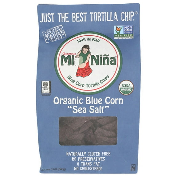 Pack of 9 Mi Nina Blue Corn Chip Tortilla 12 oz