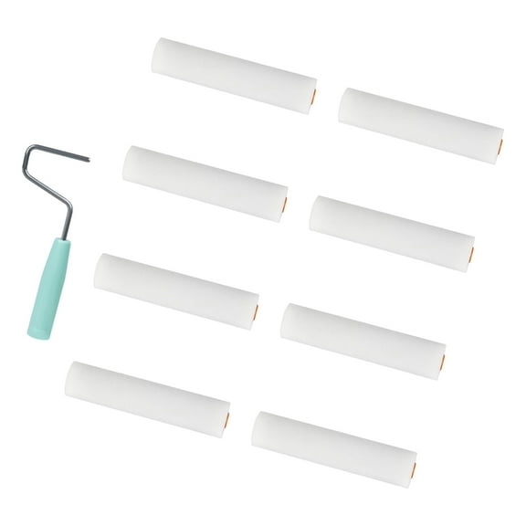 Pack of 9 Small Foam Rollers for Water Bases Paints Furniture Painting Roller for Smooth Application on Wall & Furnitur