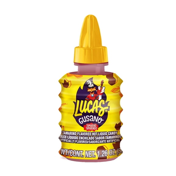 (Pack of 90) Lucas Candy Gusano Tamarind 1.26 Oz