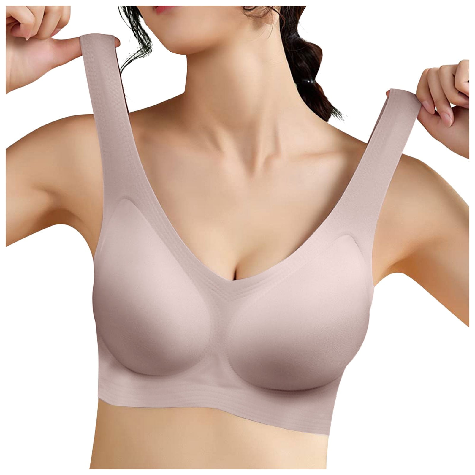 Curvera Jelly Bra – Wireless Seamless Deep V Bra For Lift & Comfort