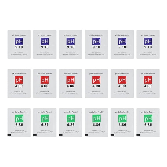 Pack of For pH Calibration Buffers Compatible with All Electronic Meters