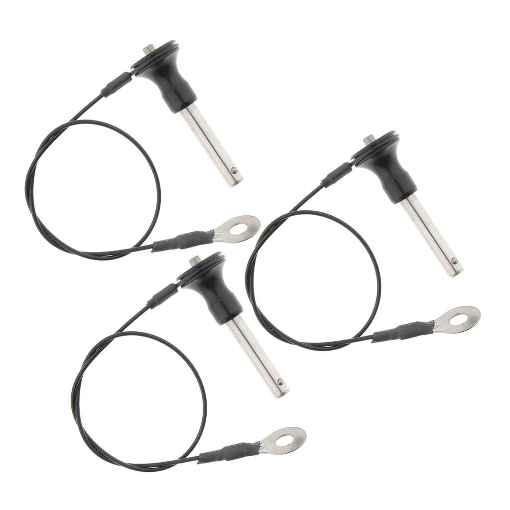 Pack of Lock Pins Push Button Stainless 45mm