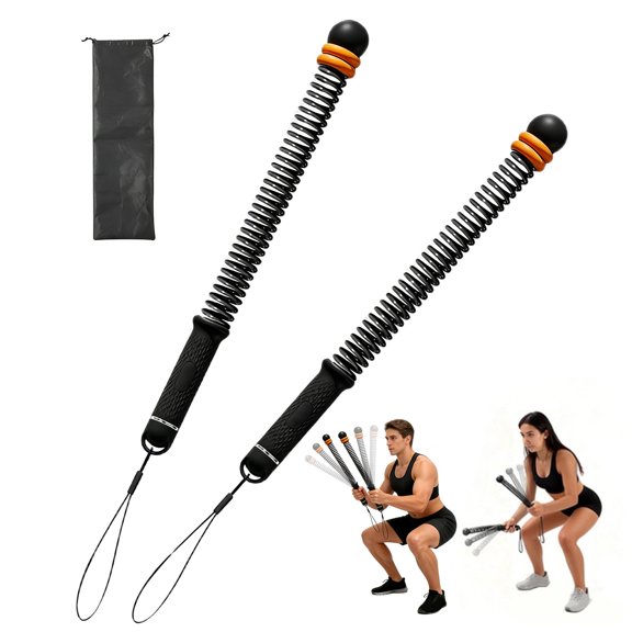 Pack of Multifunctional Spring Battle Rope with Storage Bag Adjustable Resistance for Arm Abs Chest Full Body Workout