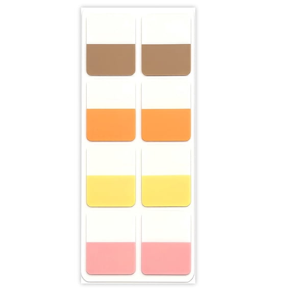 Pack of Reusable Indexes Tabs Sticky Label Clear Sticky Tabs With Color Coding Without Residues For Organizing Paper