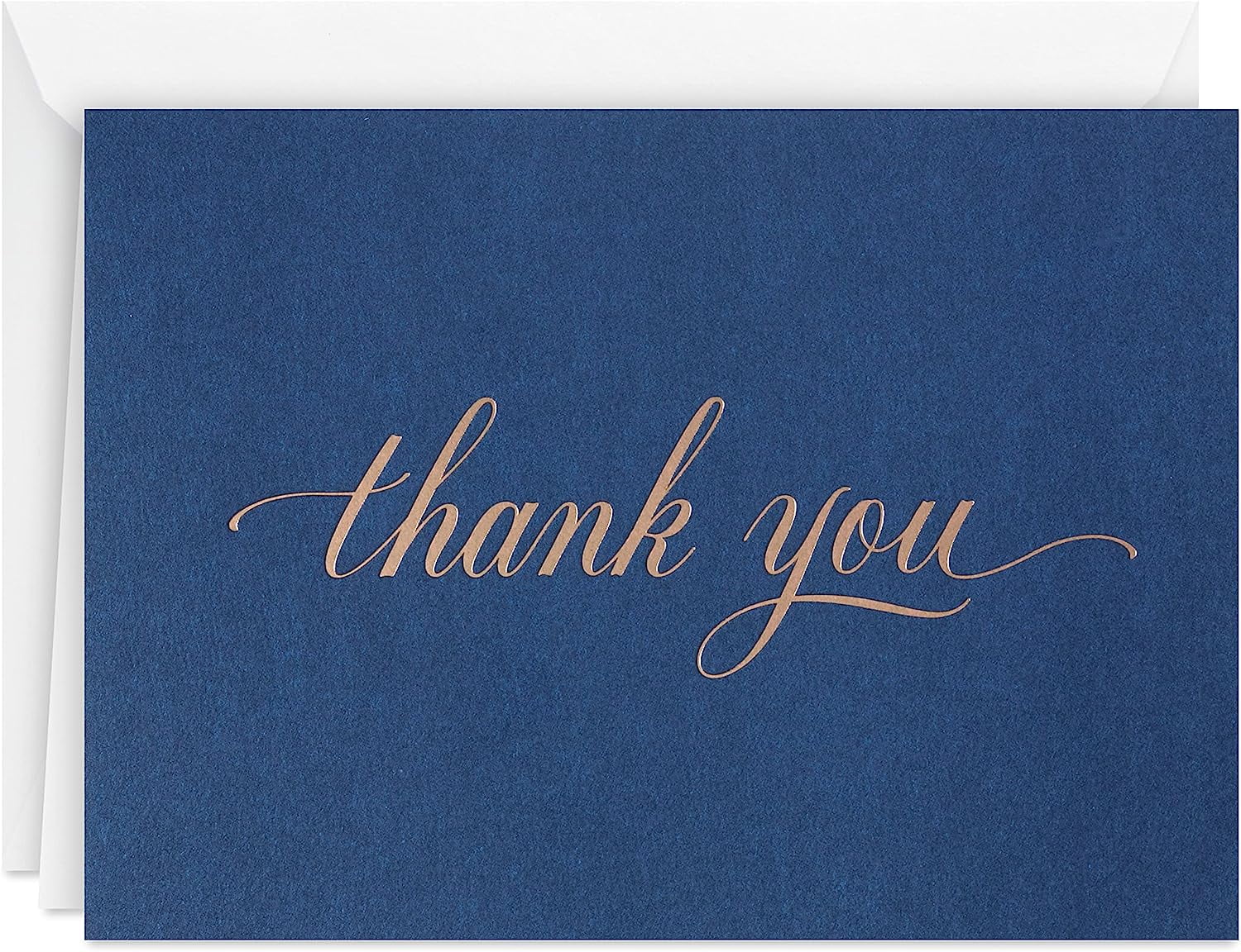 Pack of Thank You Cards, Elegant Silver Foil (40 Notes with Envelopes)