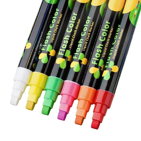 Pack of Washable Erasable Chalk Markers Dusts Frees Classroom Chalk Pens With Bright Color For Teachers And Students