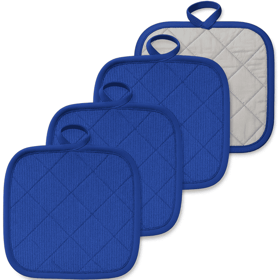 Pack of four (4) Pot Holder for Kitchen, Hot Pads for Kitchen (2 sets of 2) Cotton Trivets by Osnell USA