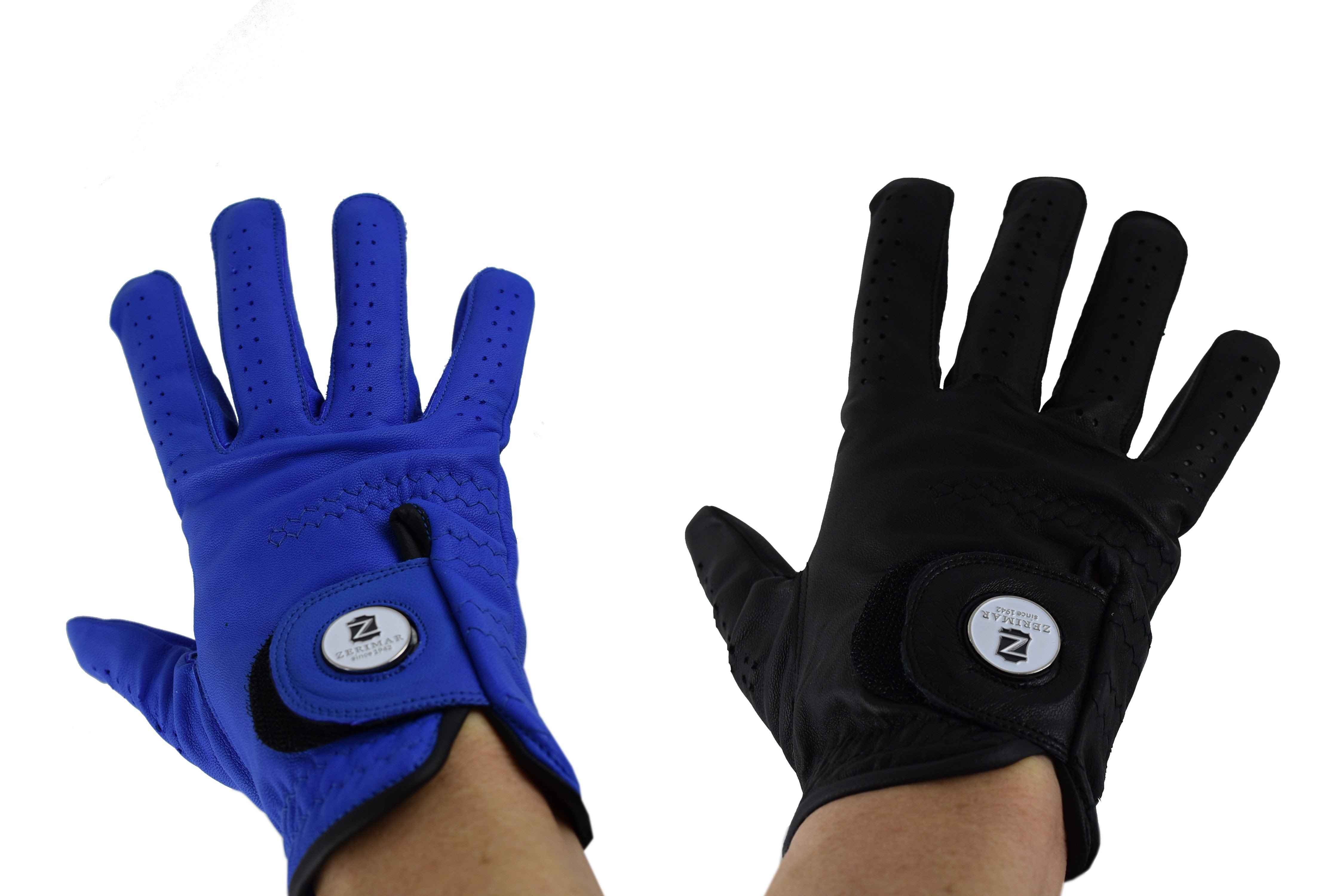 Pack of right-handed leather golf gloves for men