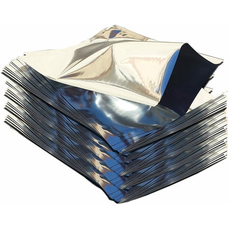 PackFreshUSA 50 Pack One Gallon Genuine Mylar Bags (10" x 14") + LTFS Guide