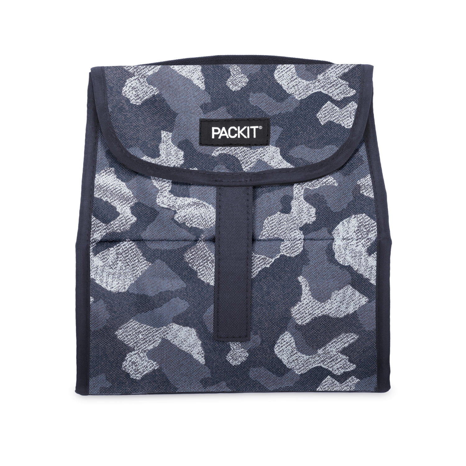 PackIt Brand, Textured Grey Camouflage, Freezable, and Reusable