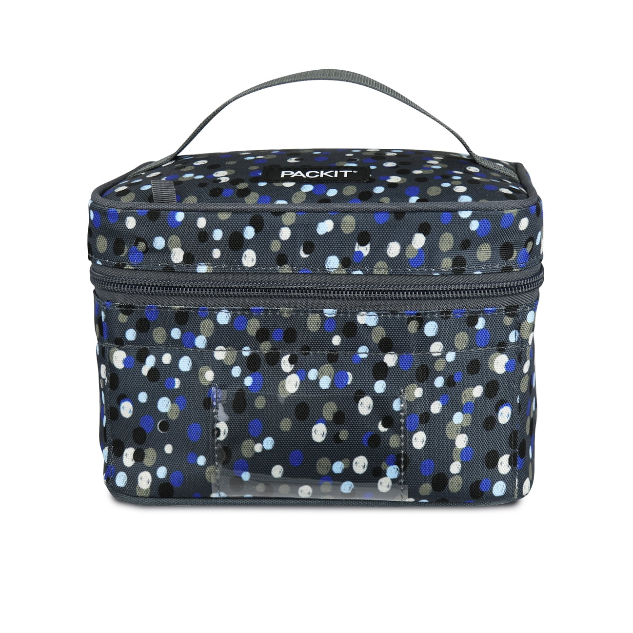 PackIt Freezable Baby Bottle and Breastmilk Storage Bag Cooler, Scribble Dots