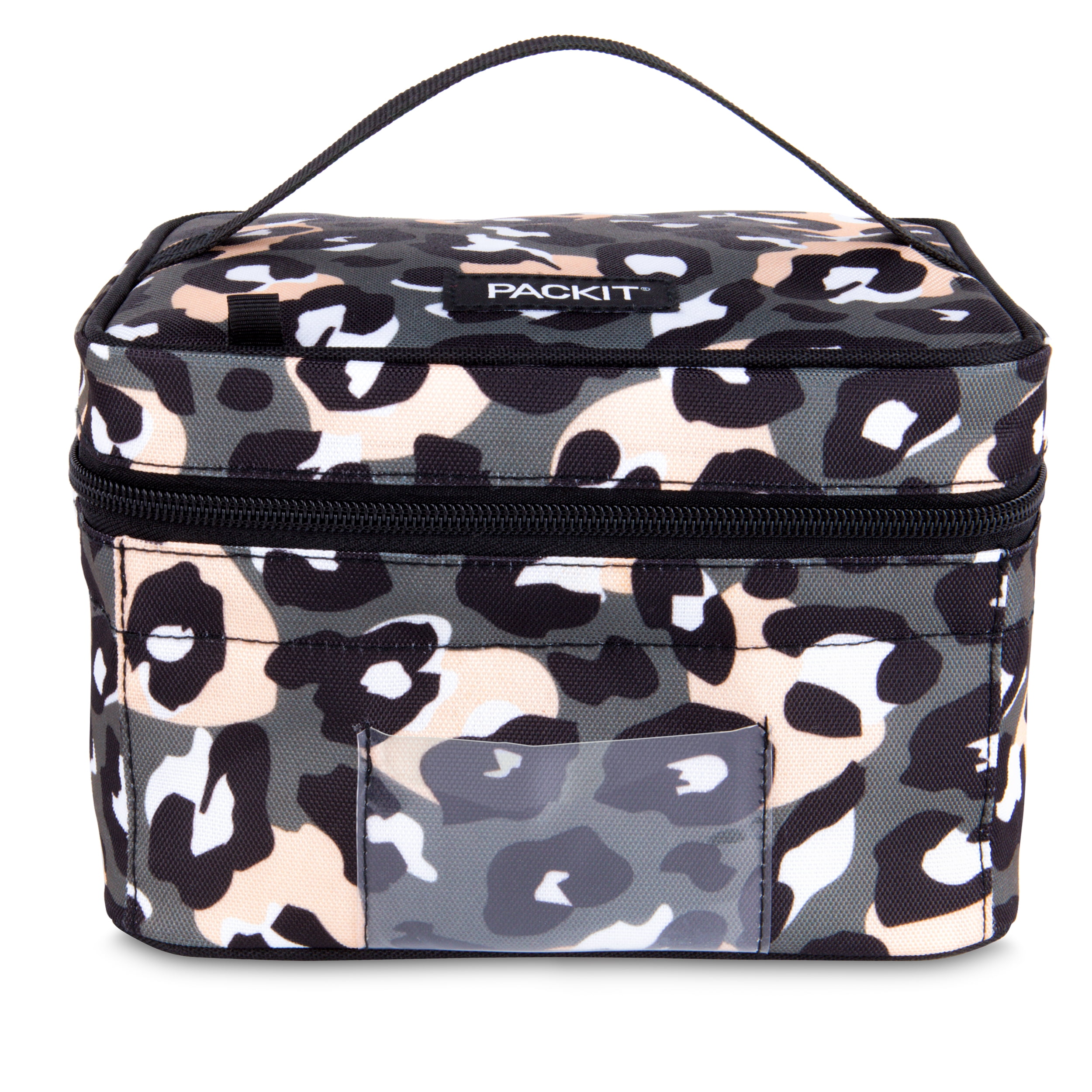 PackIt Freezable Baby Bottle and Breastmilk Storage Bag Cooler, Wild Leopard Gray