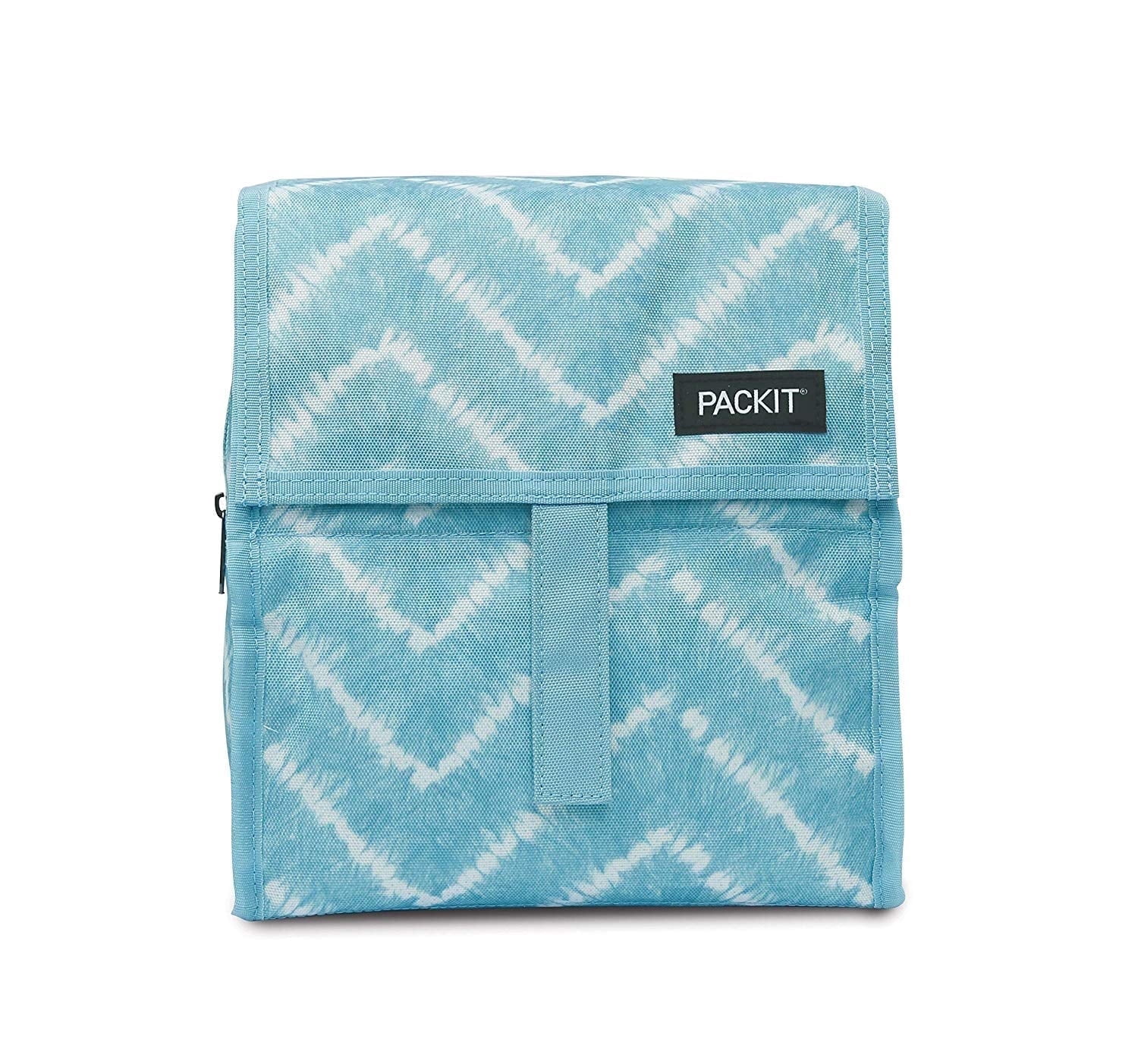 PackIt Freezable Lunch Bag Chevron BPA Free Non toxic Polycanvas Reusable Lunch Bags