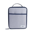 thumbnail image 1 of PackIt Freezable Gel-Lined Large Upright Lunch Box, Gray/Navy, Ideal for Workday Meals & Travel, 1 of 13