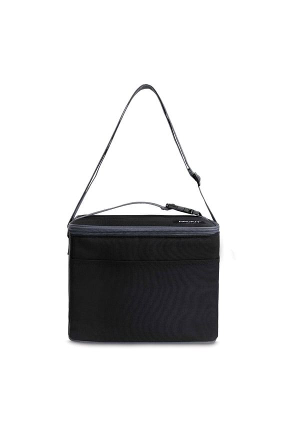Freezable, Polycanvas Lunch Cooler with Welded Liner, 9 Can Capacity, Black, A Practical Choice for School Lunches and Activities