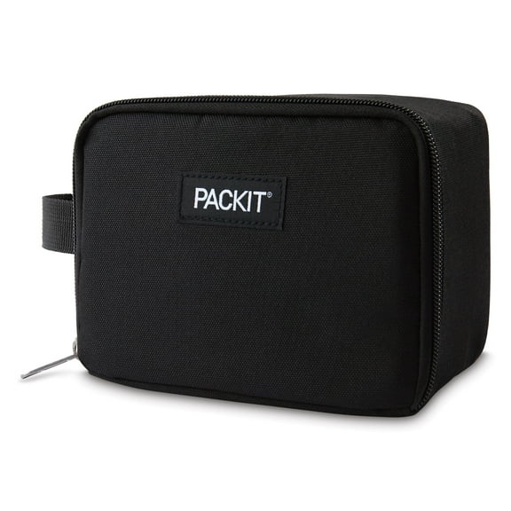 PackIt Snack Pack, Black, Reusable, Freezable