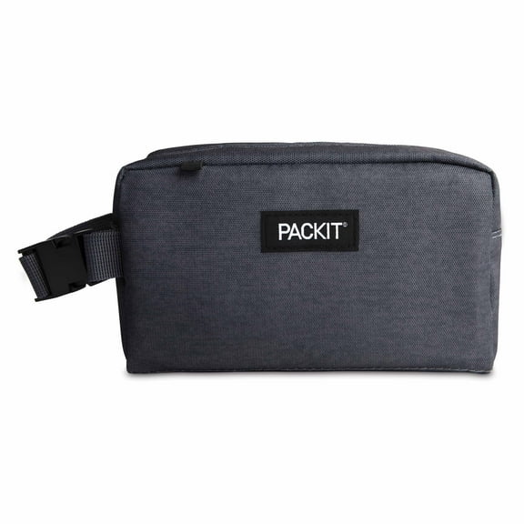 PackIt Freezable Snack Box, Solid Print, Reusable Lunch Boxes, 1 Count