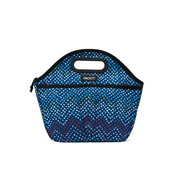 PackIt Freezable Traveler Lunch Bag, Dottie Chevron