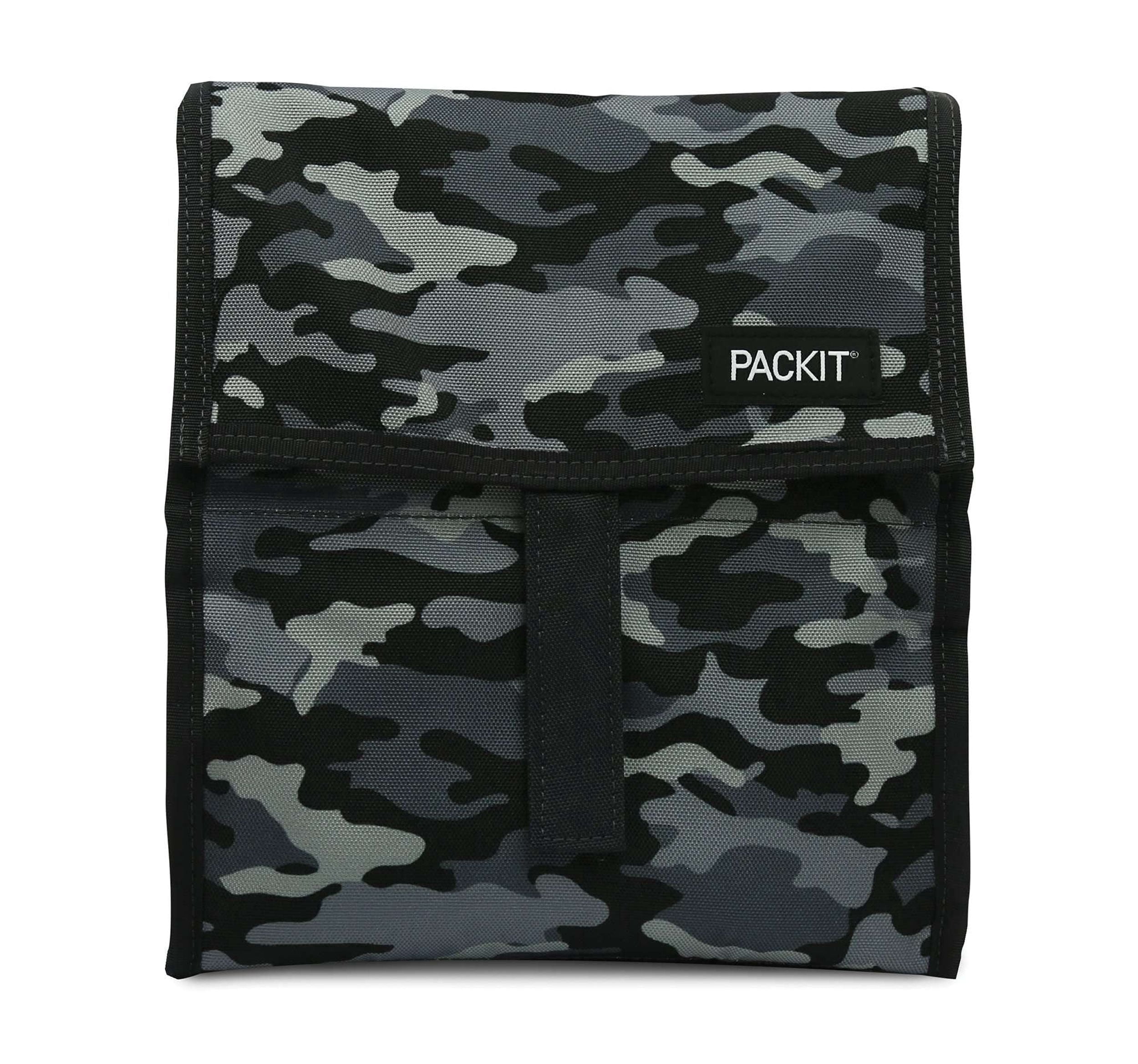 PackIt Unisex Charcoal Camouflage Freezable Polycanvas Lunch Bag