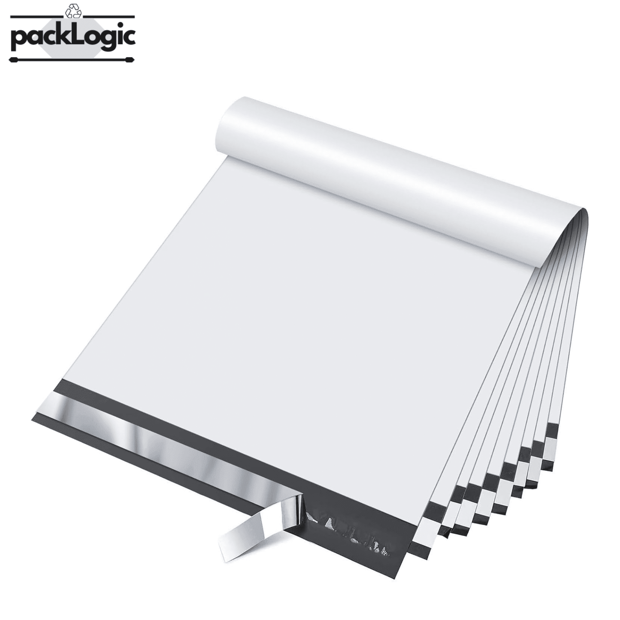 PackLogic 500 Ct Poly Mailers 7.5x10.5 Self Seal Shipping Envelopes 2.5