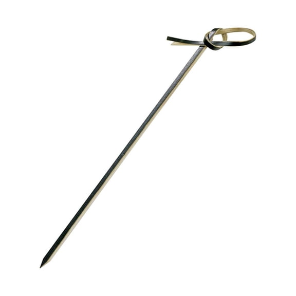 PackNWood 209BBLOKO10 Loko Black Looped Bamboo Skewer - 3.9" - 2000 per case