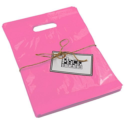 PackStash Teal Plastic Shopping Bags - 500 Count, 16x18x4 Inches, Tear-Resistant Retail Bags