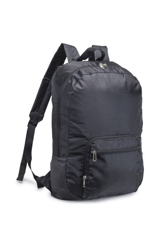 Packable Backpack Simple Lightweight Daypack Foldable Compact Travel bag, Black