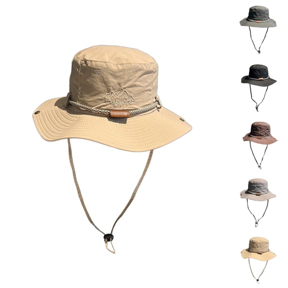 Packable Boonie Bucket Hat - Military Foldable Sun Men's Wide Brim Sun Cowboy Hat For Outdoor Activities