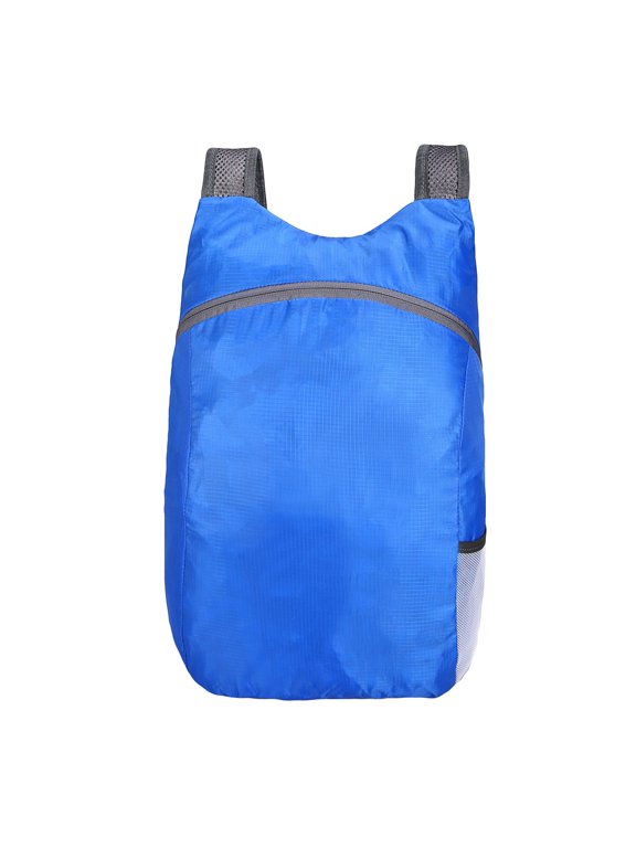 Packable Foldable Drawstring Backpack-20L, Lightweight Waterproof Portable Hiking Bag with Mesh Pockets for Gym, Travel, Camping, Sports
