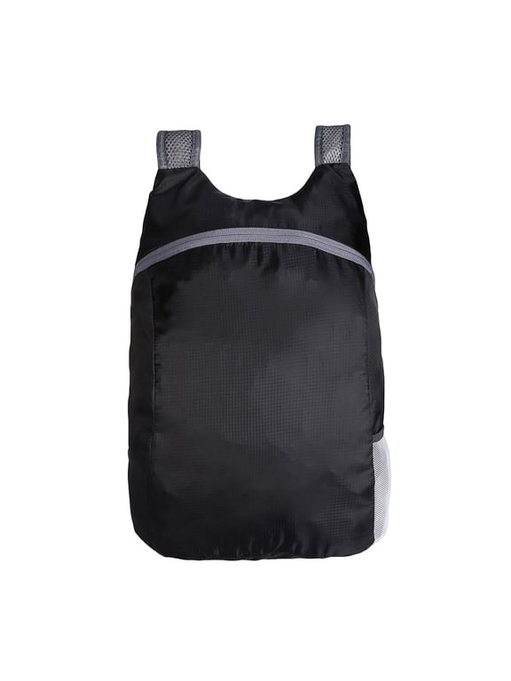 Packable Foldable Drawstring Backpack-20L, Lightweight Waterproof Portable Hiking Bag with Mesh Pockets for Gym, Travel, Camping, Sports