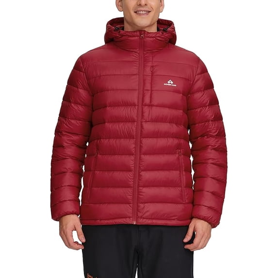 Packable Puffer Jacket Men Pioneer Camp 16oz Hooded 3 Pockets
